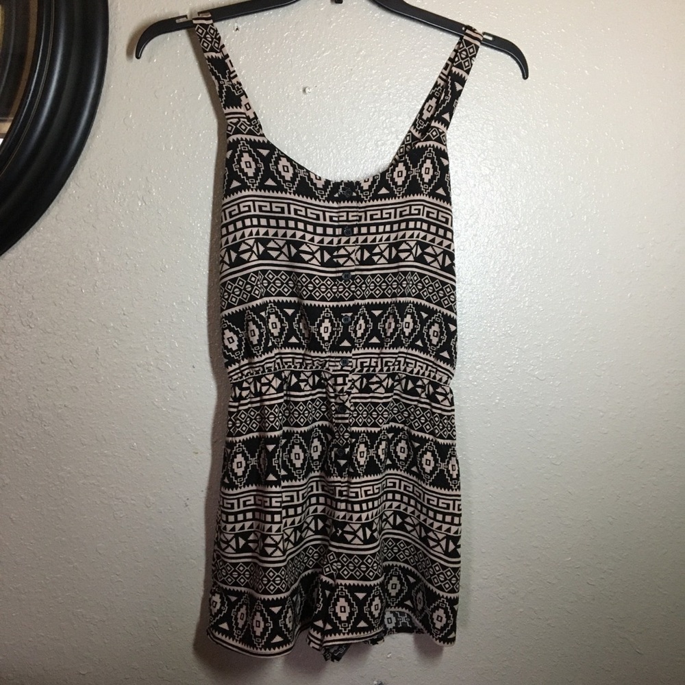 Forever21 abstract print romper.